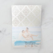 PixDezines Hochzeit Foto danke Ihnen (Innenseite)