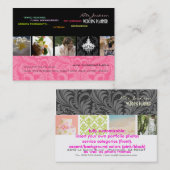 PixDezines Hochzeitsplaner/Tagesfarben+Schriftart Visitenkarte (Vorne/Hinten)