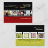 PixDezines Hochzeitsplaner/Tagfarben+Schriftart Visitenkarte (Vorne/Hinten)