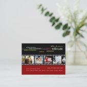 PixDezines Hochzeitsplaner/Tagfarben+Schriftart Visitenkarte (Stehend Vorderseite)
