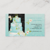 PixDezines Hochzeitstorte/Bäckerei/Konditorei Visitenkarte (Rückseite)