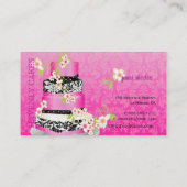 PixDezines Hochzeitstorte/Bäckerei/Konditorei Visitenkarte (Rückseite)