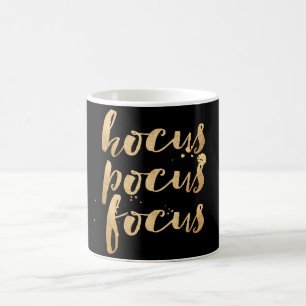 PixDezines Hocus/Pocus/Focus/Faux Gold/DIY Farbe Kaffeetasse