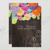 PixDezines Holzkorn+Fiesta Laternen Einladung (Vorne/Hinten)