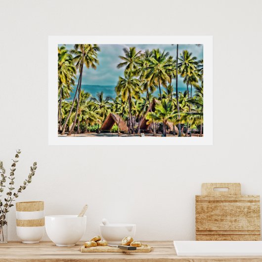 PixDezines Honaunau Refugium Poster (Küche)