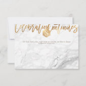 PixDezines Honeycomb Mitzvah Celebration Cards ✡ RSVP Karte (Rückseite)