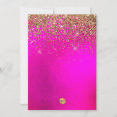 PixDezines Hot+Flash Imitate Glitzer Einladung (Rückseite)