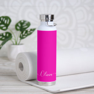 PixDezines Hot Pink DIY Farbe Anpassen Trinkflasche
