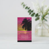 PixDezines hula Sonnenuntergang Visitenkarte (Stehend Vorderseite)