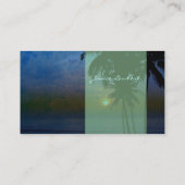 PixDezines hula Sonnenuntergang Visitenkarte (Rückseite)