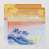 PixDezines hulawaves/strand/dynamik design Einladung (Vorne/Hinten)