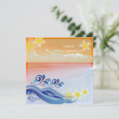 PixDezines hulawaves/strand/dynamik design Einladung (Stehend Vorderseite)