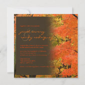 PixDezines im Wald, HOCHZEIT IM HERBST/DIY-Veranst Einladung (Rückseite)