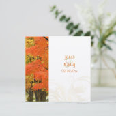 PixDezines im Wald, Hochzeiten im Herbst/DIY-Veran Einladung (Stehend Vorderseite)