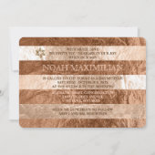 PixDezines Imitat Folie/Silberstreifen Bar mitzvah Einladung (Rückseite)