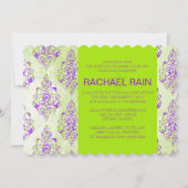 PixDezines-Imitat-Folie/Tunis-Damast-Fledermaus Mi Einladung (Rückseite)