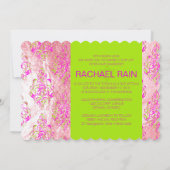 PixDezines-Imitat-Folie/Tunis-Damast-Mitzvah Einladung (Rückseite)