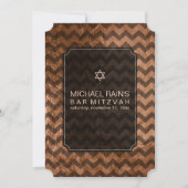 PixDezines Imitat Folie/Zickzack Bar mitzvah Einladung (Vorderseite)