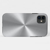 PixDezines Imitat gebürstetes Aluminium Case-Mate iPhone Hülle (Rückseite (Horizontal))