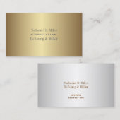 PixDezines Imitat Gold+Silber/DIY Schriftart+Farbe Visitenkarte (Vorne/Hinten)