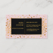 PixDezines-Imitat-Goldflecken/DIY-Hintergrund Visitenkarte (Rückseite)