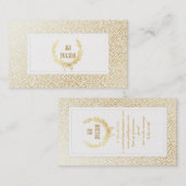 PixDezines Imitat Goldpunkte/Weizenschaden Visitenkarte (Vorne/Hinten)