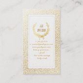 PixDezines Imitat Goldpunkte/Weizenschaden Visitenkarte (Rückseite)