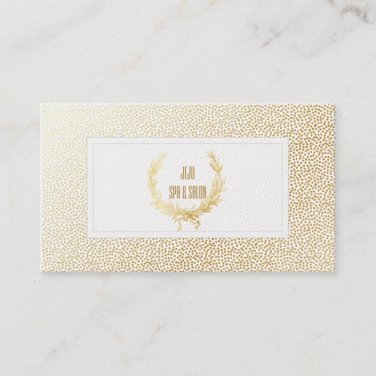 PixDezines Imitat Goldpunkte/Weizenschaden Visitenkarte (Vorderseite)