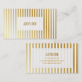 PixDezines Imitat Goldstreifen Visitenkarte (Vorne/Hinten)