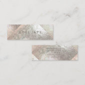 PixDezines Imitat Silberplatten Mini Visitenkarte (Vorne/Hinten)