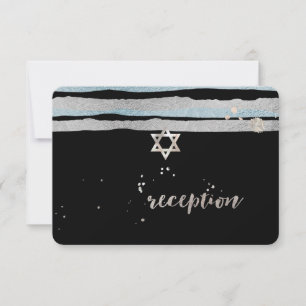 PixDezines Imitate blau/silber/Streifen/Empfang