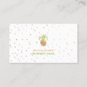 PixDezines Imitate Gold Ananas/DIY Farbe Visitenkarte (Vorderseite)