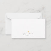 PixDezines Imitate Gold Classic Dankeschön Karte (Rückseite)