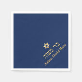 PixDezines Imitate Gold, DIY Color, Bar Mitzvah Serviette (Vorderseite)