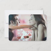 PixDezines Imitate Gold Herz/Rett Datum/Farbgebung Save The Date (Rückseite)