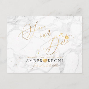 PixDezines Imitate Gold/Marmor/Rett Postkarte