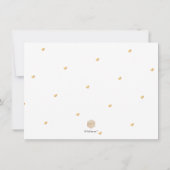 PixDezines Imitate Gold Modernes Pinselskript Save The Date (Rückseite)