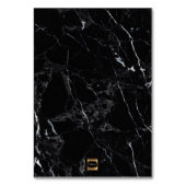 PixDezines-Imitate Gold-Schwarz-Marmor+Weiß/Tischk Tischnummer (Rückseite)