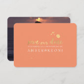 PixDezines Imitate goldene Pinsel/rett-Datum/DIY-F Save The Date (Vorne/Hinten)