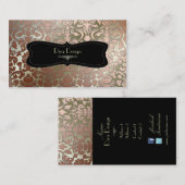 PixDezines-Imitate Kupferflora-Damast/Degenhinterg Visitenkarte (Vorne/Hinten)