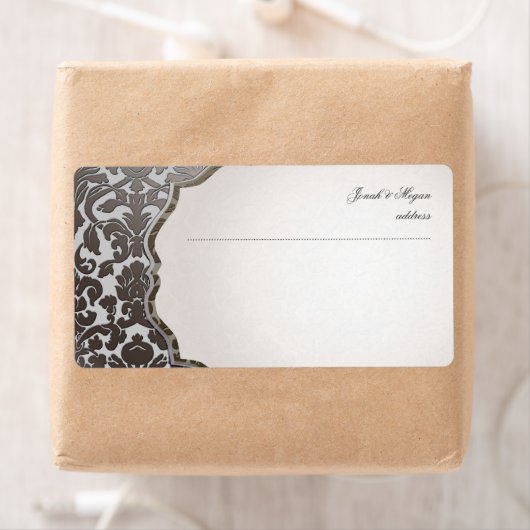 PixDezines Imitate Platin-Flora-Damast (Insitu)