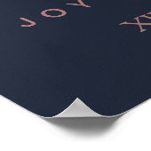 PixDezines IMITATE ROSE GOLD CALLIGRAPHIE/BEGRÜSSE Poster (Ecke)