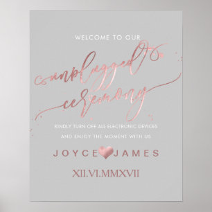 PixDezines Imitate Rose Gold/DIY #UNPLUGGED CEREMO Poster
