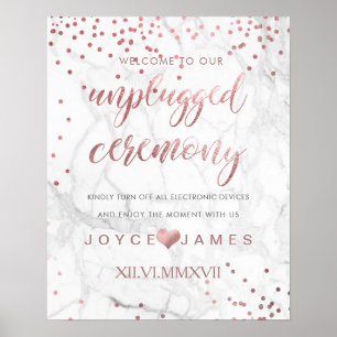 PixDezines Imitate Rose Gold/DIY #UNPLUGGED CEREMO Poster