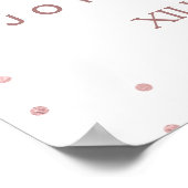 PixDezines Imitate Rose Gold/DIY #UNPLUGGED CEREMO Poster (Ecke)