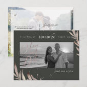 PixDezines Imitate Rose Gold Foliage Rettete unser Postkarte (Vorne/Hinten)