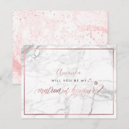 PixDezines Imitate Rose Gold Ihr Ehrenmatron Einladung