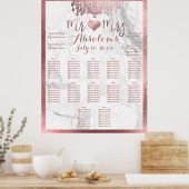 PixDezines Imitate Rose Gold Kronleuchter/Herz/Mar Poster (Küche)