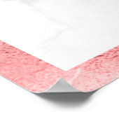 PixDezines Imitate Rose Gold Kronleuchter/Herz/Mar Poster (Ecke)