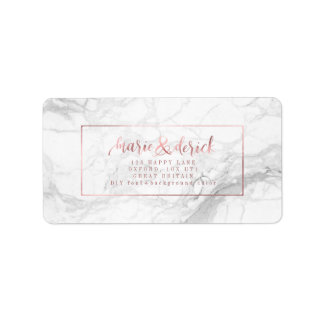 PixDezines Imitate Rose Gold+Marmor+DIY Hintergrun Adressaufkleber